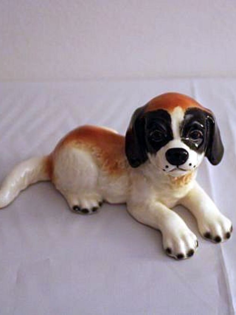 St. Bernard Dog Figurine by Goebel West Germany - Vintage
